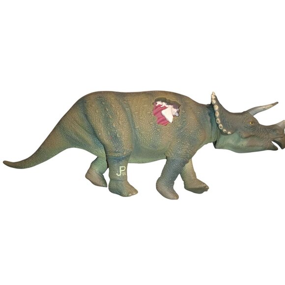 1990s Jurassic ParK 3pc T-Rex JP06 Stegosaurus JP07 Triceratops JP08 Vintage W/O - Picture 12 of 16
